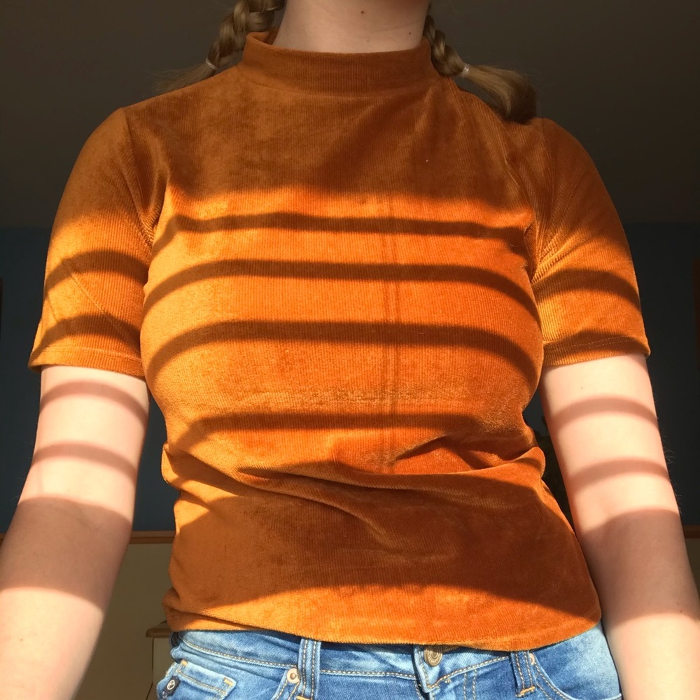 Burnt orange soft rubbed too